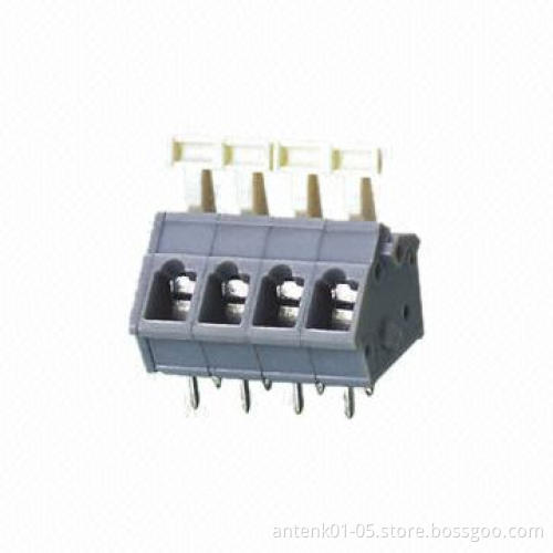 PCB Spring Terminal Block, 5.0mm/5.08 Pitch with 300V and 8A Current Rating